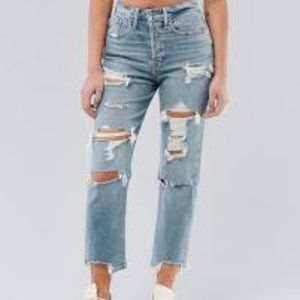 Sold! Ultra High-Rise Crop Vintage Straight Jeans